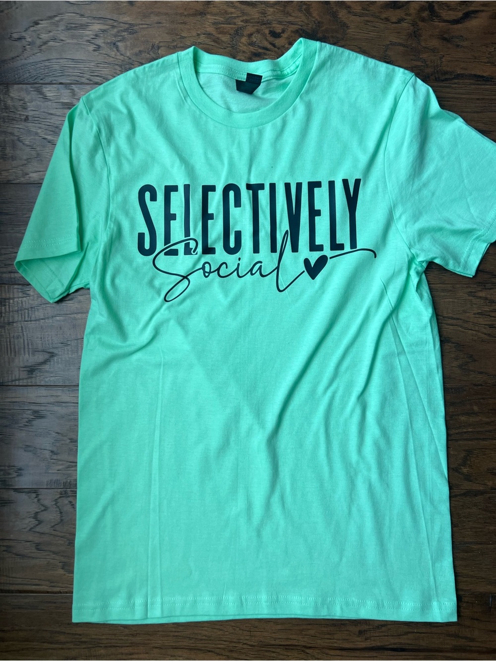 NEW Selectively Social Graphic Tee - Mint Green